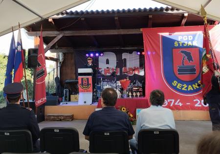 Prireditev ob 50. letnici delovanja PGD Štjak; Vir: Občina Sežana